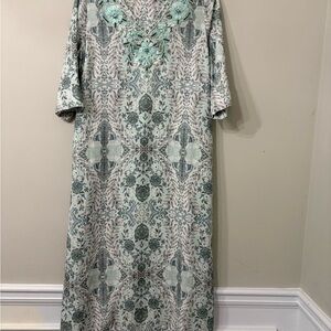 Elegant Soft Surroundings Floral Patterned Dress